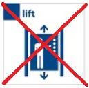 Lift tijdelijk buiten dienst